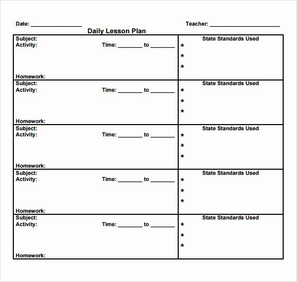 Teacher Daily Planner Template Lovely Sample Daily Lesson Plan 8 Documents In Pdf Word