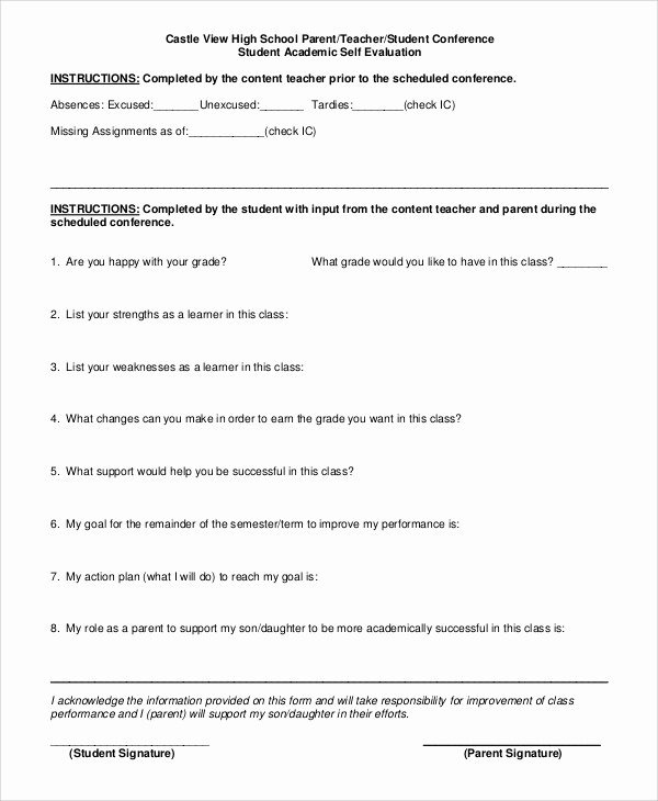Teacher Evaluation form Template Unique Sample Self Evaluation 10 Examples In Pdf Word