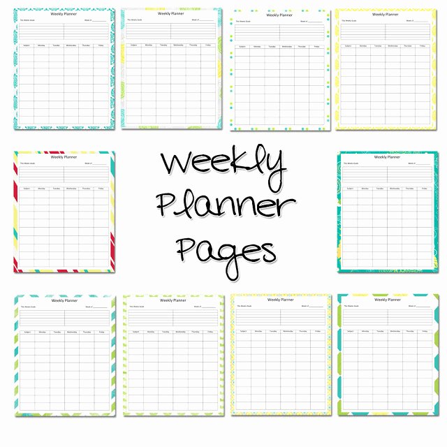 Teacher Lesson Plan Book Template Inspirational Lawteedah Weekly Lesson Planner