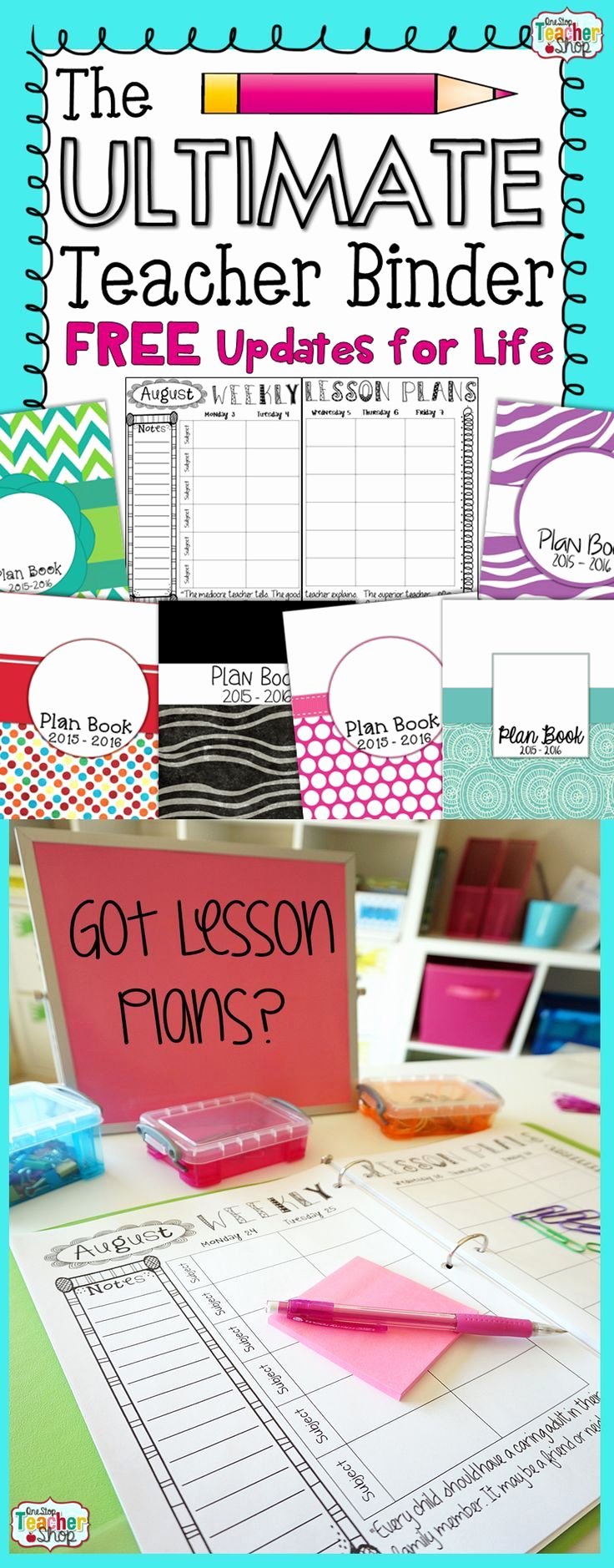 Teacher Lesson Plan Book Template New Editable Teacher Binder