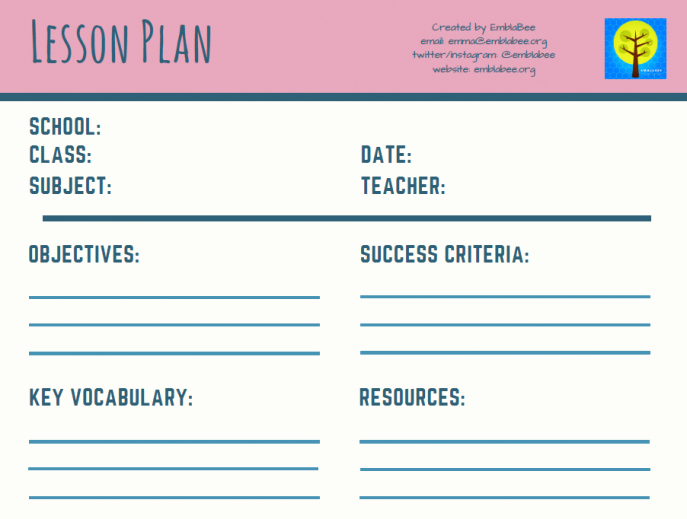 Teacher Lesson Plans Template Best Of 11 Free Lesson Plan Templates for Teachers