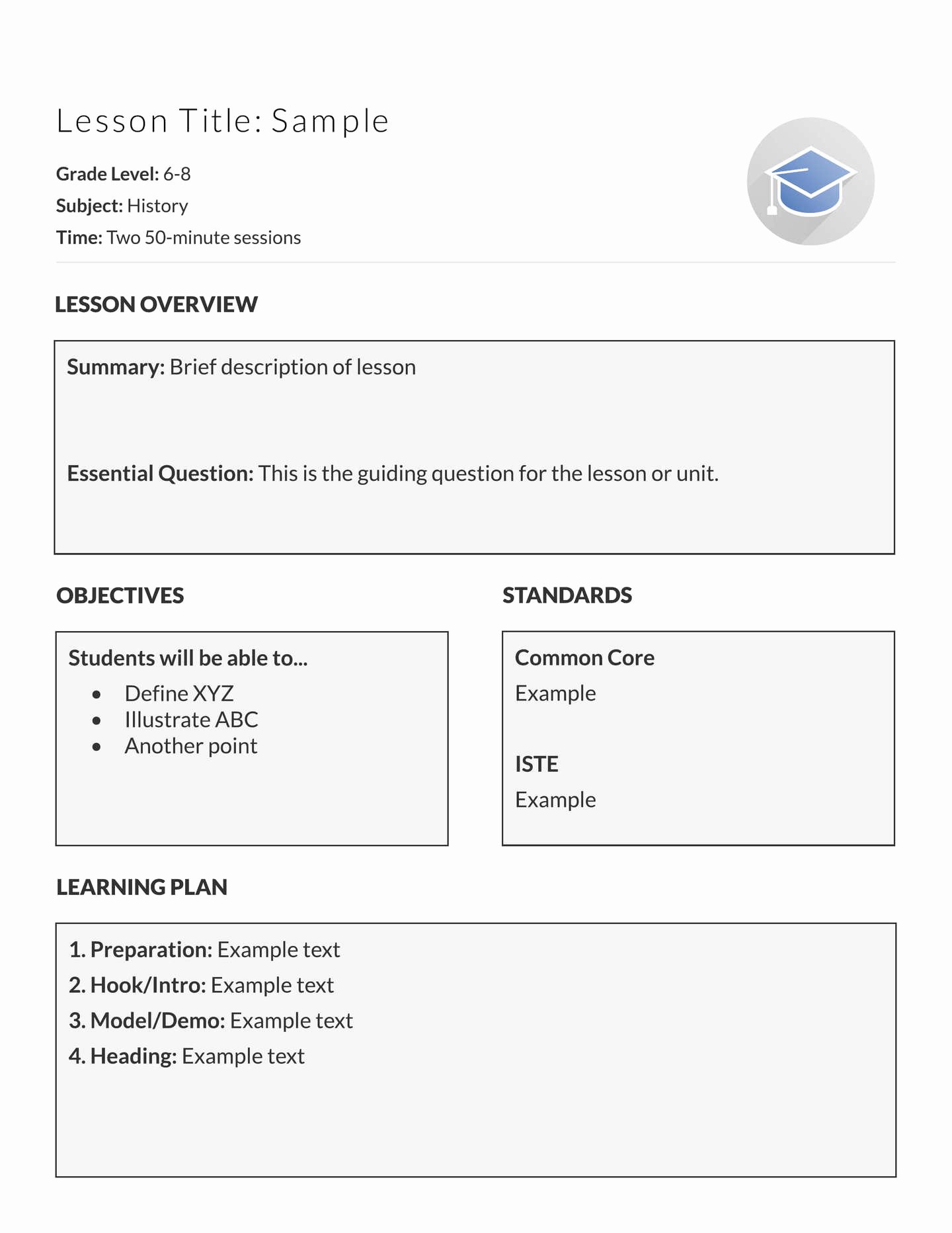 Teacher Lesson Plans Template Inspirational 5 Free Lesson Plan Templates &amp; Examples Lucidpress