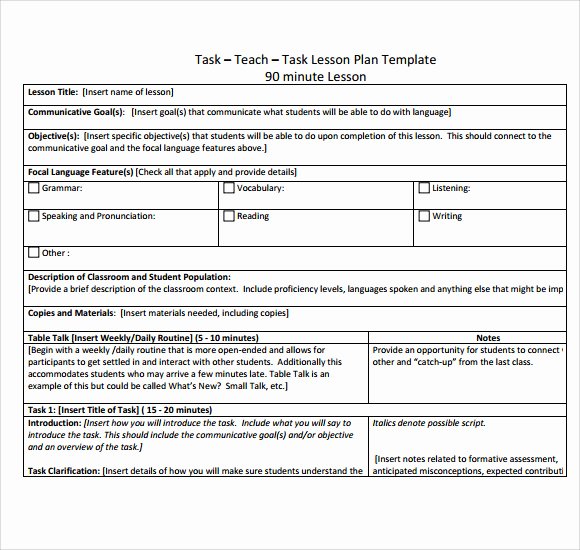 Teachers College Lesson Plan Template New 9 Teacher Lesson Plan Templates for Free Download