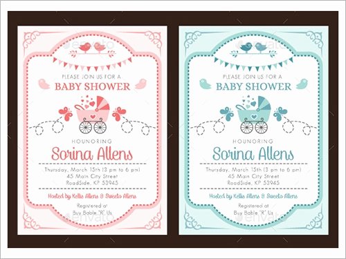 Template for Baby Shower Invitation Best Of 54 Invitation Templates Word Psd Ai