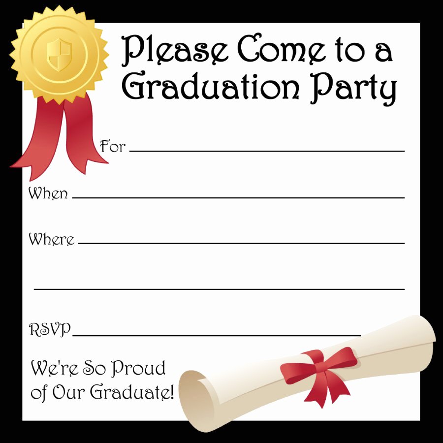 Template for Graduation Invitation Best Of 40 Free Graduation Invitation Templates Template Lab