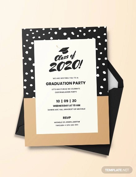 Template for Graduation Invitation Elegant 48 Sample Graduation Invitation Designs &amp; Templates Psd