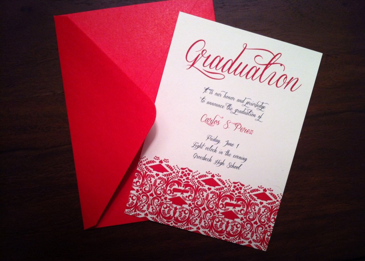 Template for Graduation Invitation Lovely Diy Graduation Invitation Announcement High School College