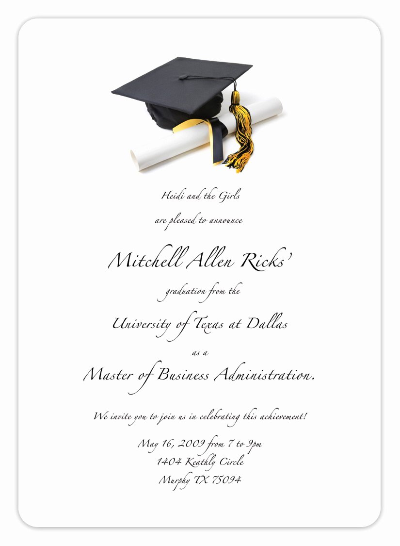 Template for Graduation Invitation New Free Printable Graduation Invitation Templates 2013