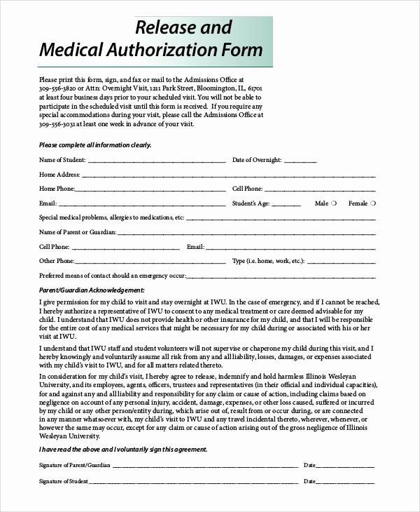 Template for Medical Release form Inspirational 47 Printable Release form Samples &amp; Templates Pdf Doc