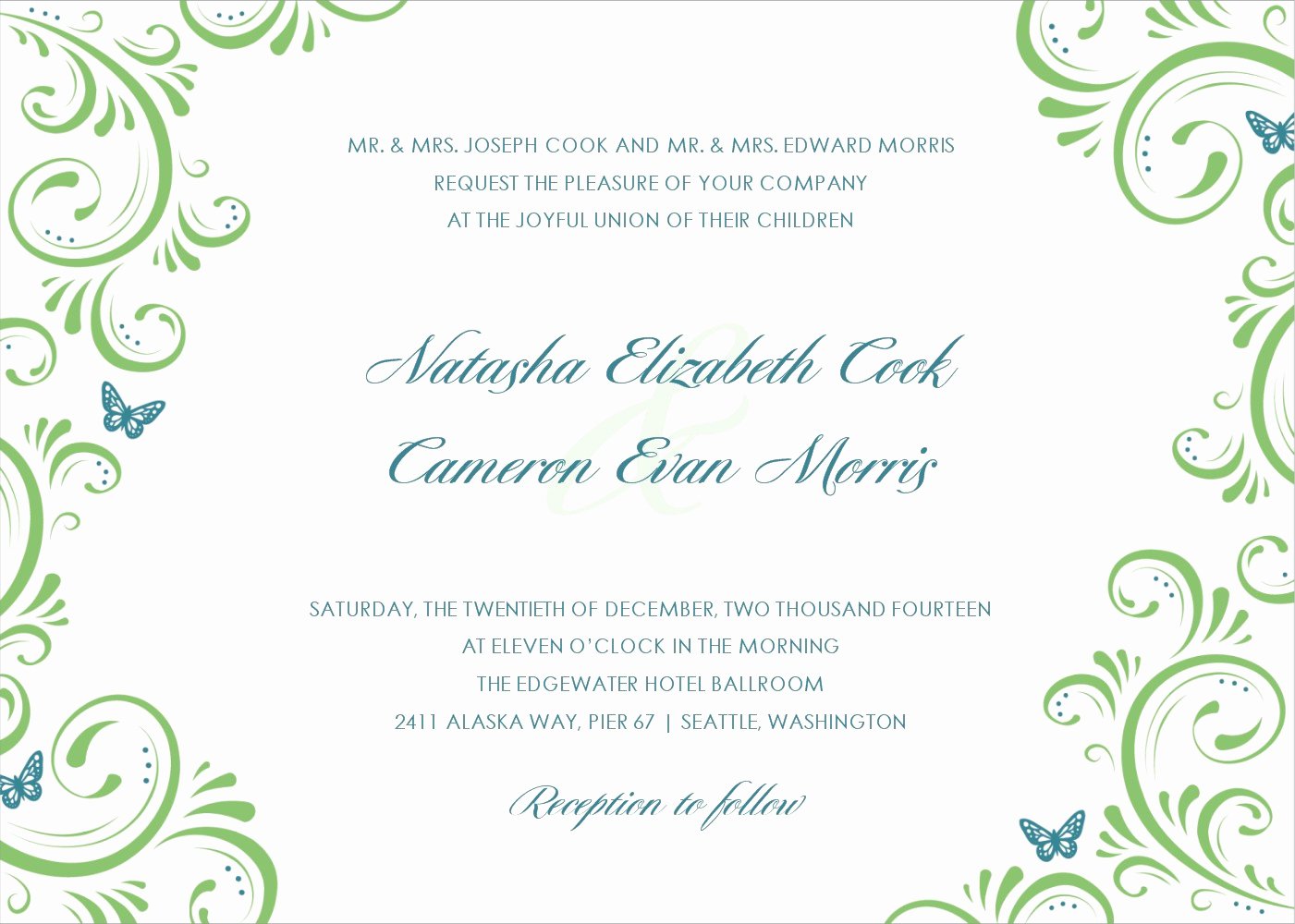 Template for Wedding Invitations Beautiful 15 Printable Wedding Invitation Templates Cards Samples