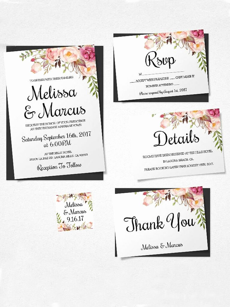 Template for Wedding Invitations Luxury 16 Printable Wedding Invitation Templates You Can Diy