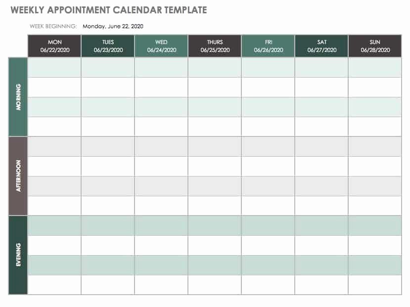 Template for Weekly Schedule Beautiful 15 Free Weekly Calendar Templates