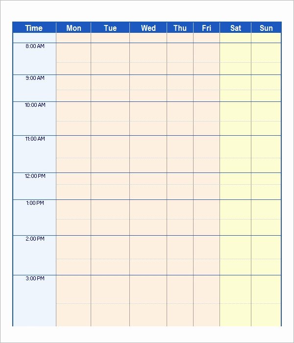 Template for Work Schedule Inspirational Free 26 Samples Of Work Schedule Templates In Google Docs