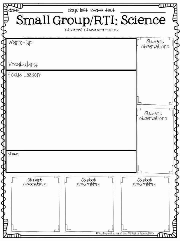 Texas Lesson Plans Template Awesome Teaching with A Cup Of Tea Small Group &amp; Interventions