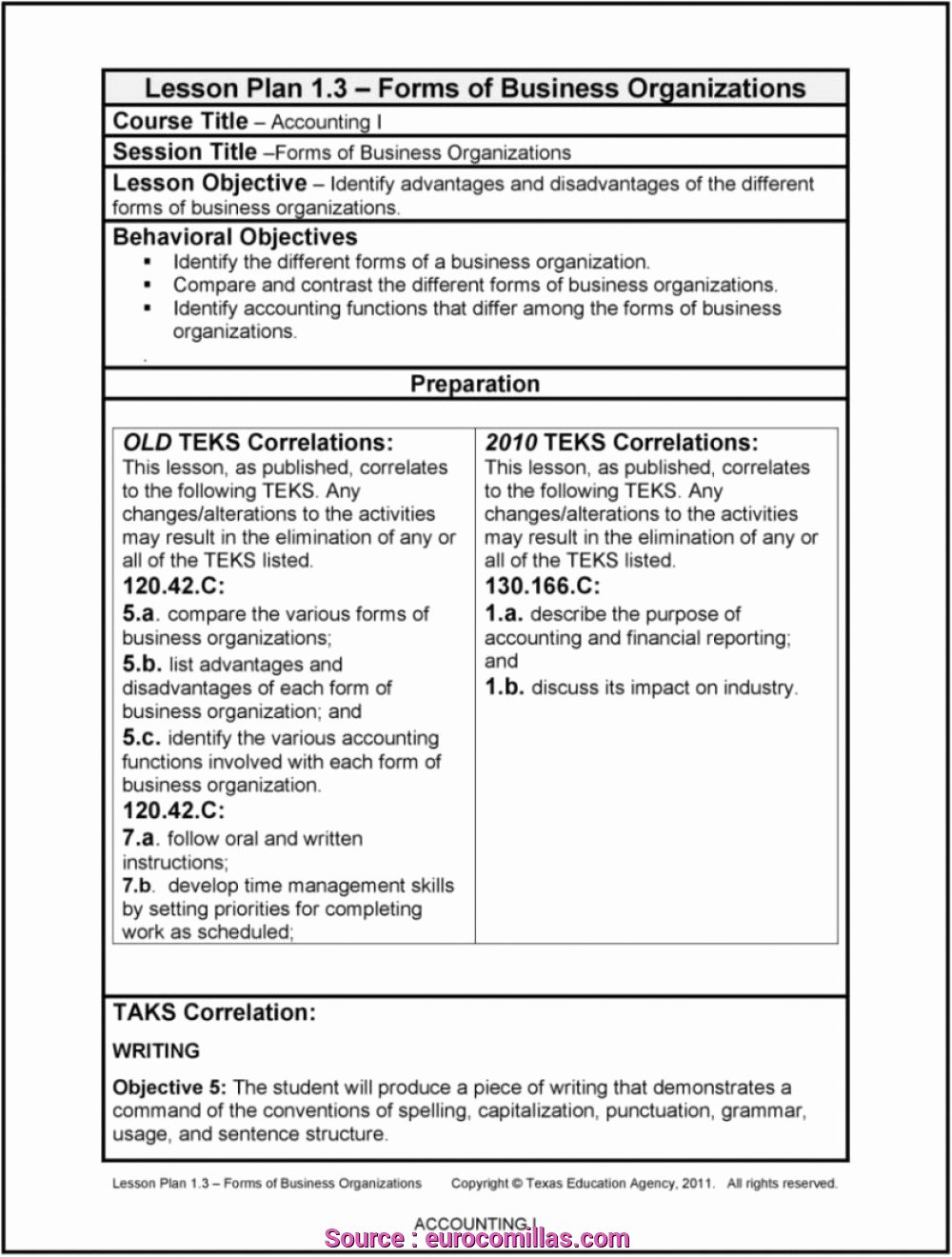 √ 30 Texas Lesson Plans Template Effect Template
