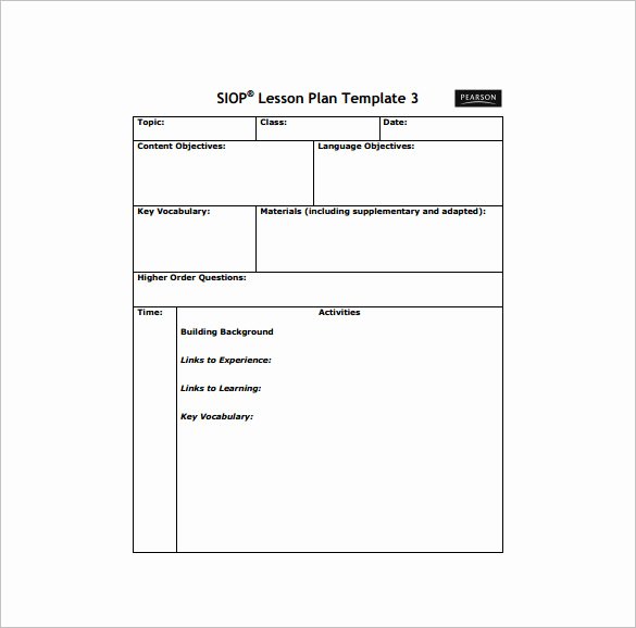 Texas Lesson Plans Template Elegant Template Gallery Page 2