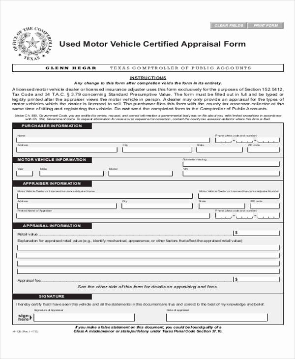 Trade Show Lead form Template Awesome Sample Appraisal format