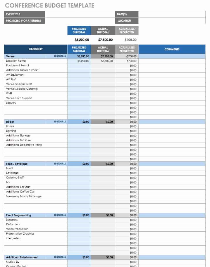 free event planning templates