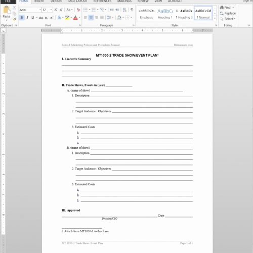 Trade Show Lead form Template New Sales Marketing forms Archives