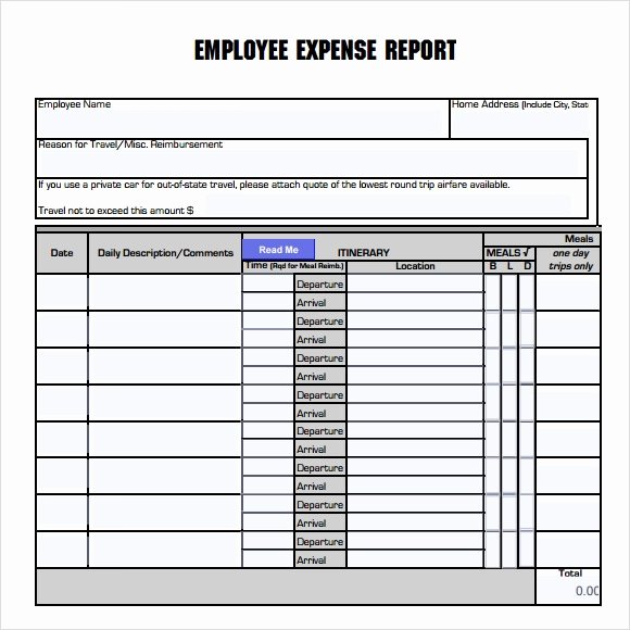 Travel Expense form Template Best Of 9 Expense Report Sample – Free Examples &amp; format