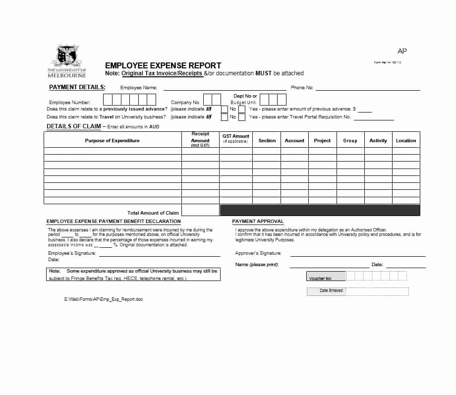 Travel Expense form Template Elegant 46 Travel Expense Report forms &amp; Templates Template Archive