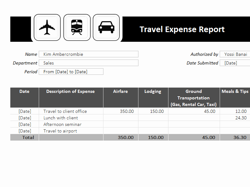 Travel Expense form Template Inspirational Travel Expense Report Template Templates I Love