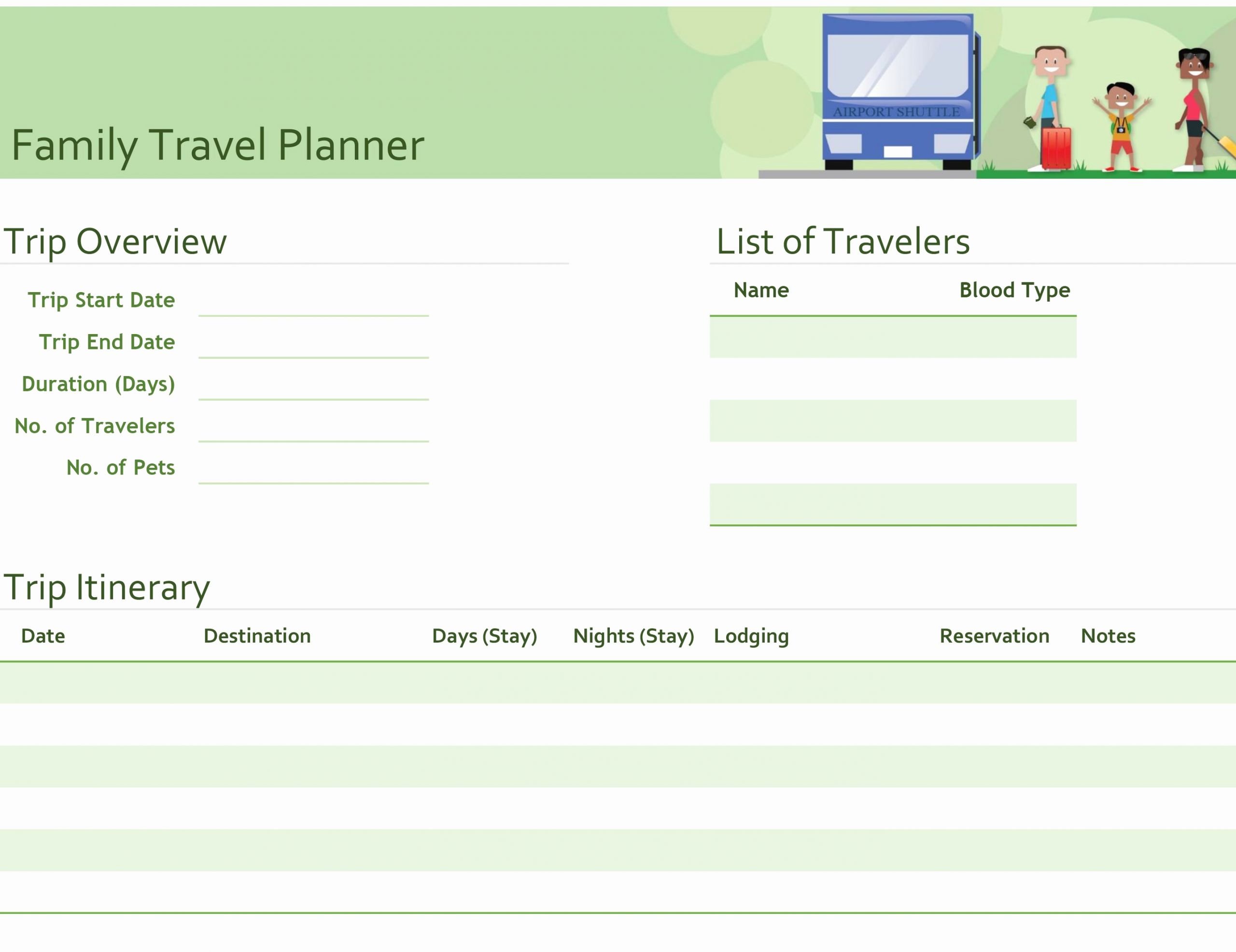 Travel Itinerary Planner Template Fresh Business Trip Itinerary with Meeting Schedule