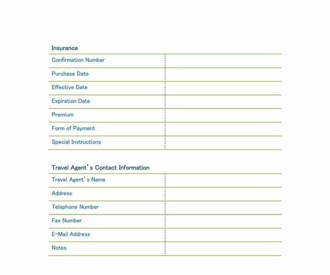 Travel Itinerary Planner Template Inspirational 5 Travel Itinerary Templates for Excel and Word