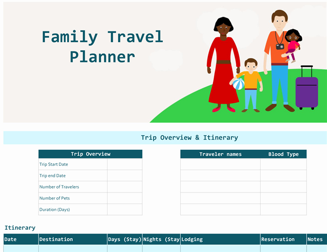 Travel Itinerary Planner Template Unique Multi Country Vacation Itinerary