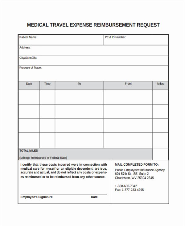 Travel Reimbursement form Template Elegant Free 33 Travel Request form In Templates