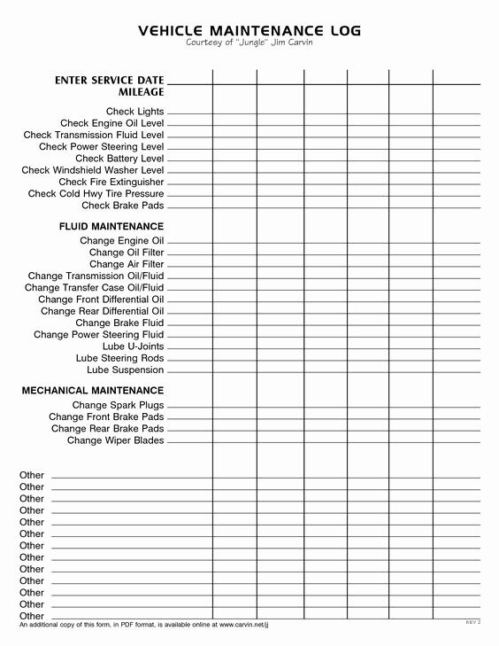 Truck Maintenance Schedule Template Lovely Vehicles Logs and Templates On Pinterest