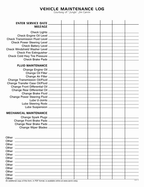 Truck Maintenance Schedule Template New Vehicles Logs and Templates On Pinterest