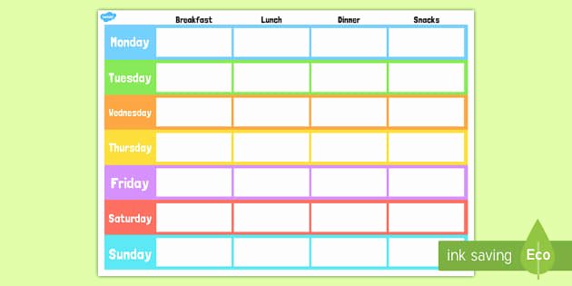 Two Week Meal Planner Template Best Of Weekly Meal Planner Template Weekly Meal Planner Template