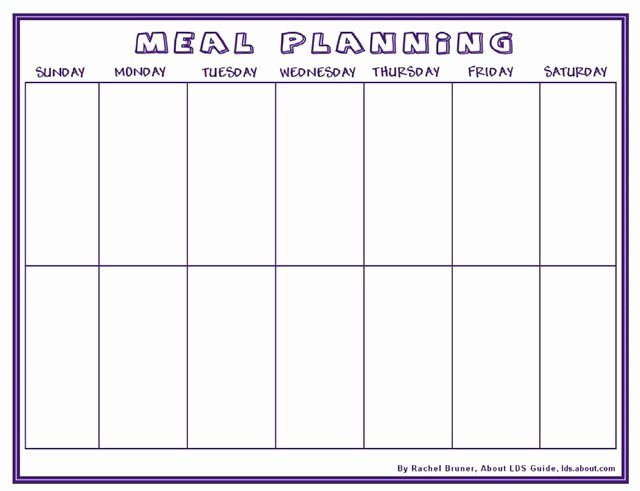 Two Week Meal Planner Template Fresh 2 Weeks Diet Template Calendar Digigala