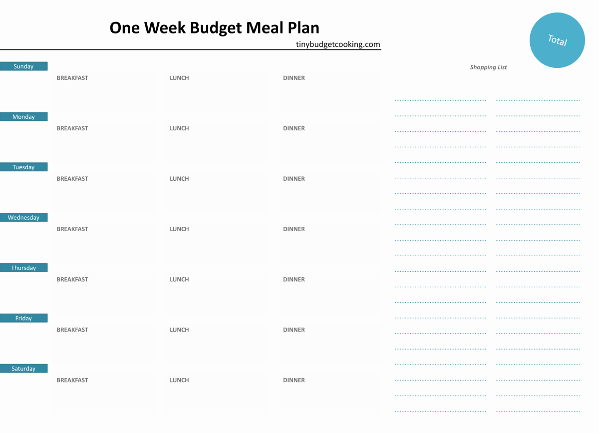 Two Week Meal Planner Template Fresh A Super Guide to Bud Meal Planning Broke In London