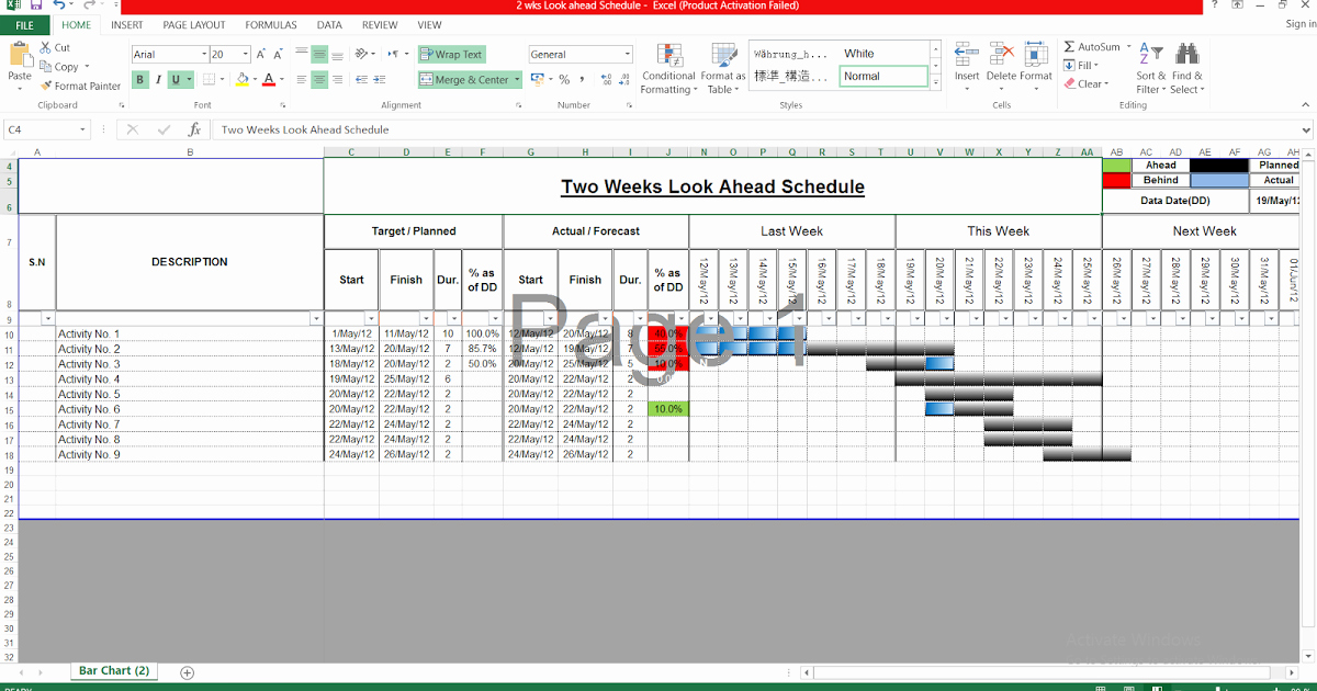 Two Week Schedule Template Inspirational Download Two Week Look Ahead Schedule Template