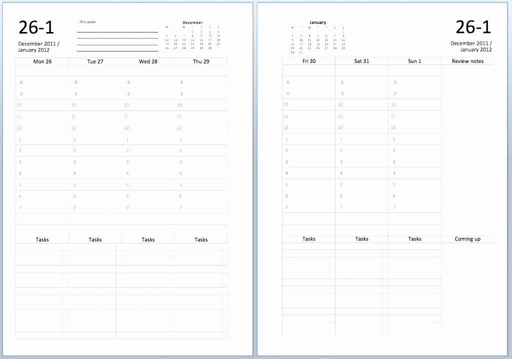 Two Week Schedule Template New Blank Two Week Calendar – Italfx