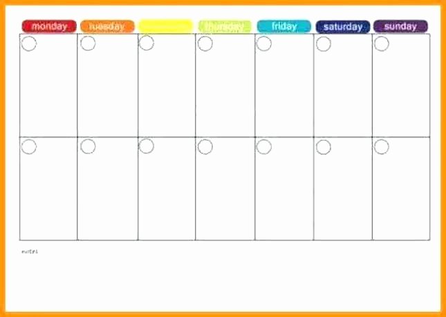 Two Week Schedule Template Unique Blank Two Week Calendar – Italfx