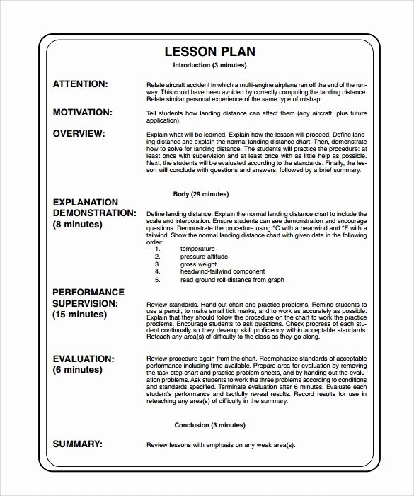 Unit Lesson Plans Template Inspirational Lesson Plan Examples