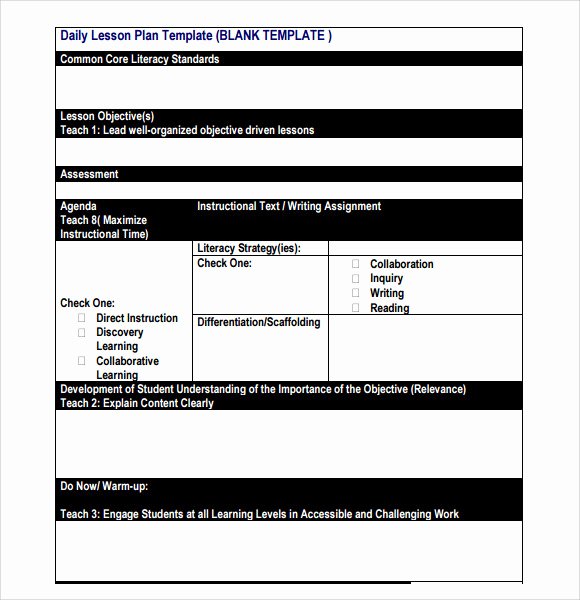 Unit Plan Template Common Core Best Of Sample Unit Lesson Plan 7 Documents In Pdf Word