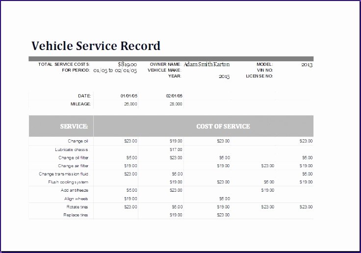 Vehicle Maintenance Schedule Template Excel Awesome 10 Home Maintenance Schedule Exceltemplates Exceltemplates