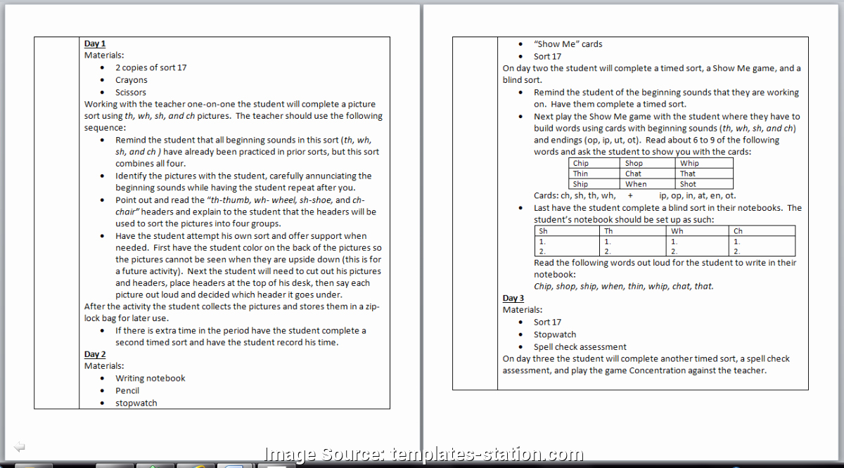 Vpk Lesson Plan Template Fresh Special Vpk Lesson Plans Sample Preschool Lesson Plan