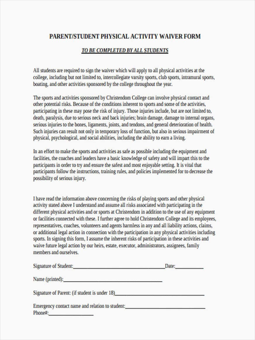 Waiver form Template for Sports Unique This is How Sports Waiver