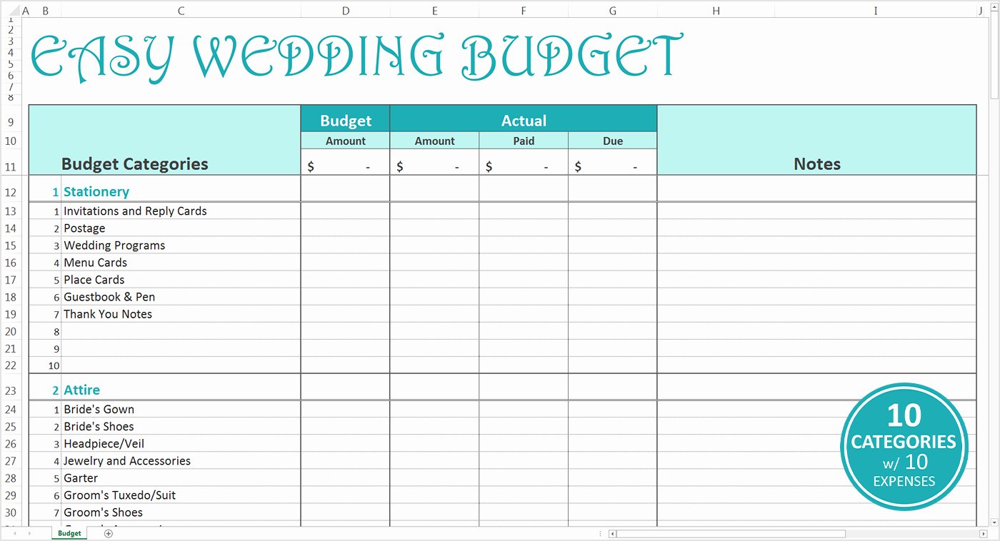 Wedding Budget Planner Template New Wedding Cost Breakdown Spreadsheet Google Spreadshee