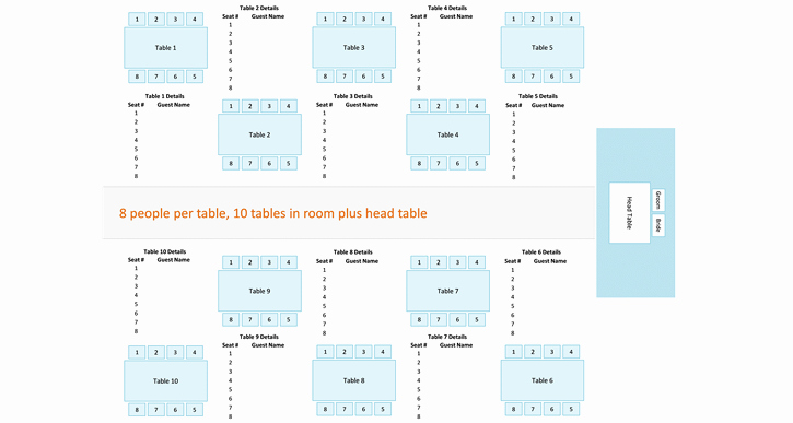 Wedding Floor Plan Template Awesome Sample Seating and Table Diagram Floor Plan assigned