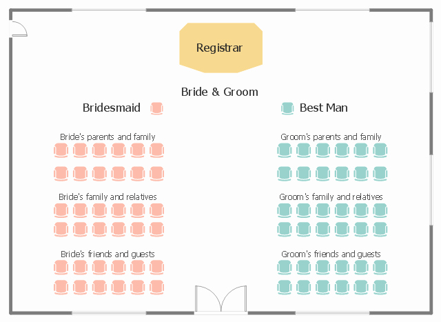 Wedding Floor Plan Template Awesome Wedding Ceremony Seating Plan