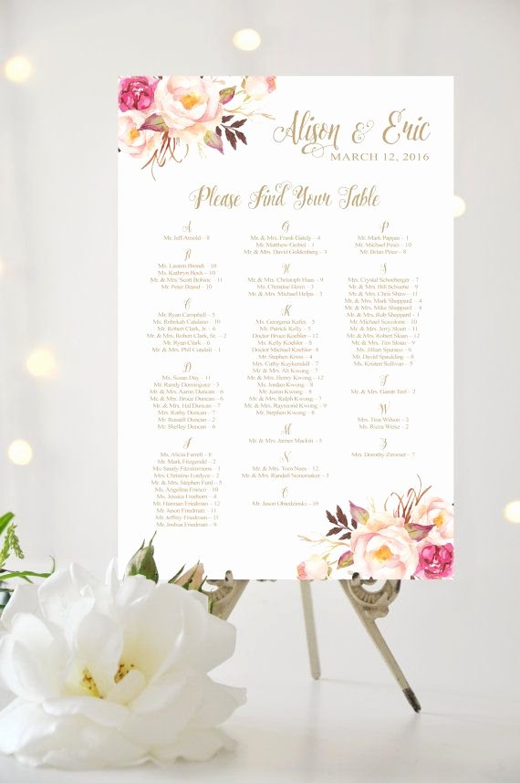 Wedding Flowers order form Template Unique This is Not A Template You Provide Your Guest Names In