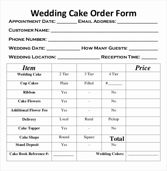 Wedding Flowers order form Template Unique Wedding order Template – 38 Free Word Pdf Psd Vector