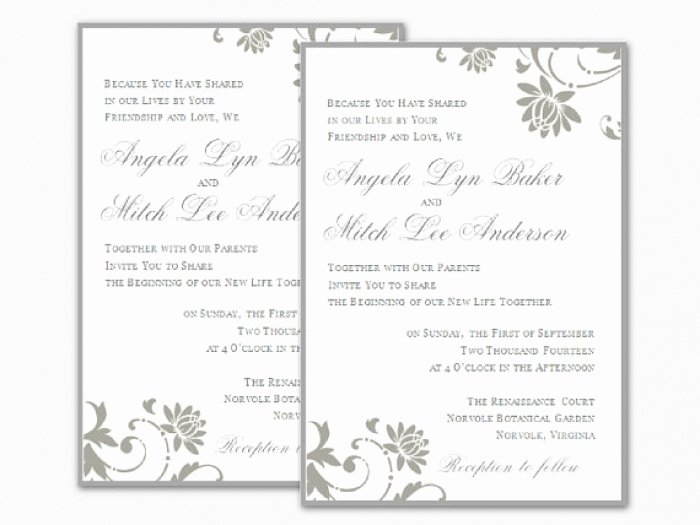 Wedding Invitation Template for Word New Cool Word Document Wedding Invitation Templates