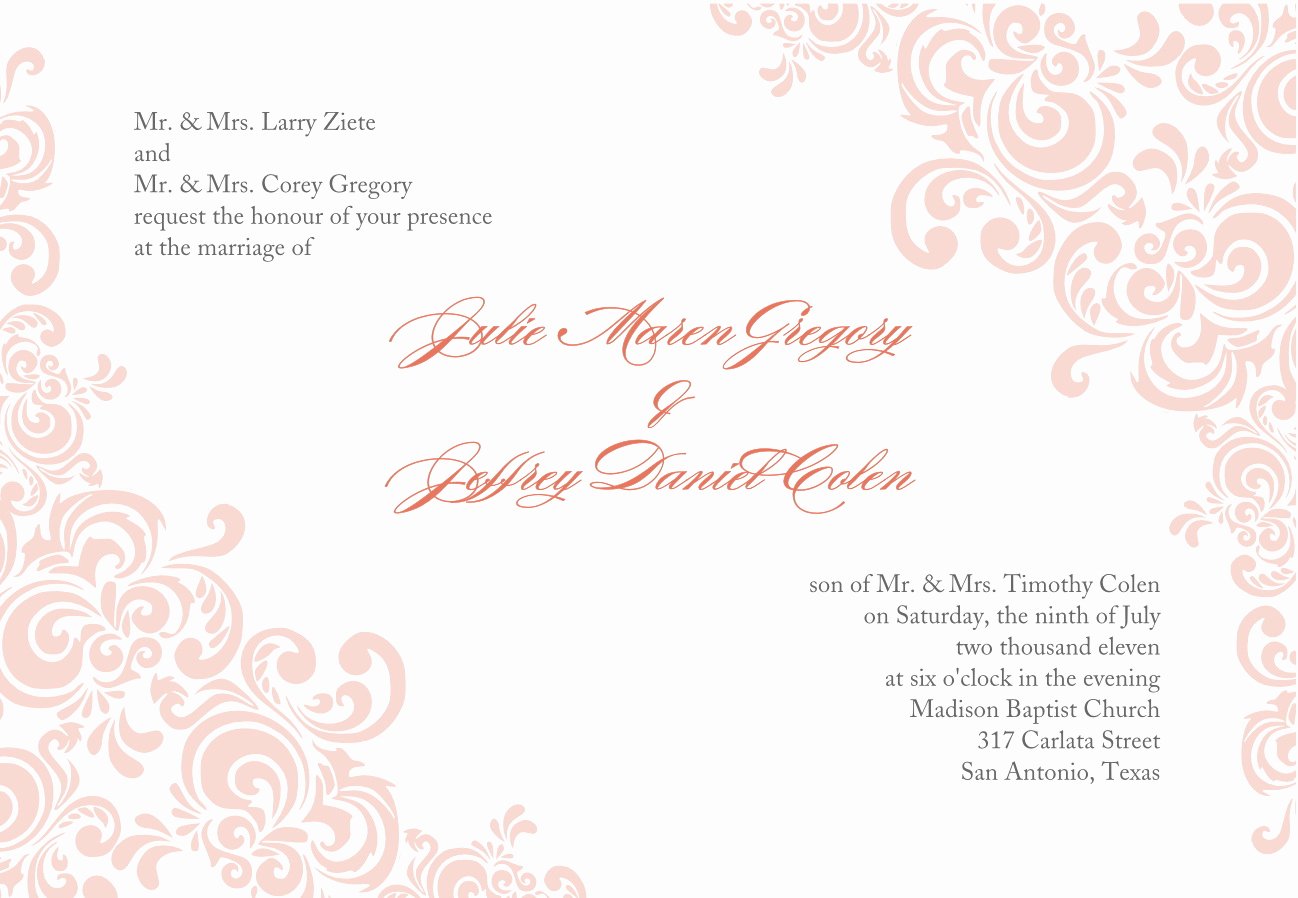 Wedding Invitation Template Free Download Inspirational Invitation Cards Template Invitation Cards Templates